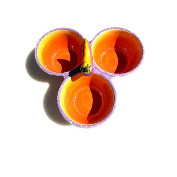 Colored Jalapeno Salsa Serving Bowls ‎ by Clay Art - Picture 6 of 13